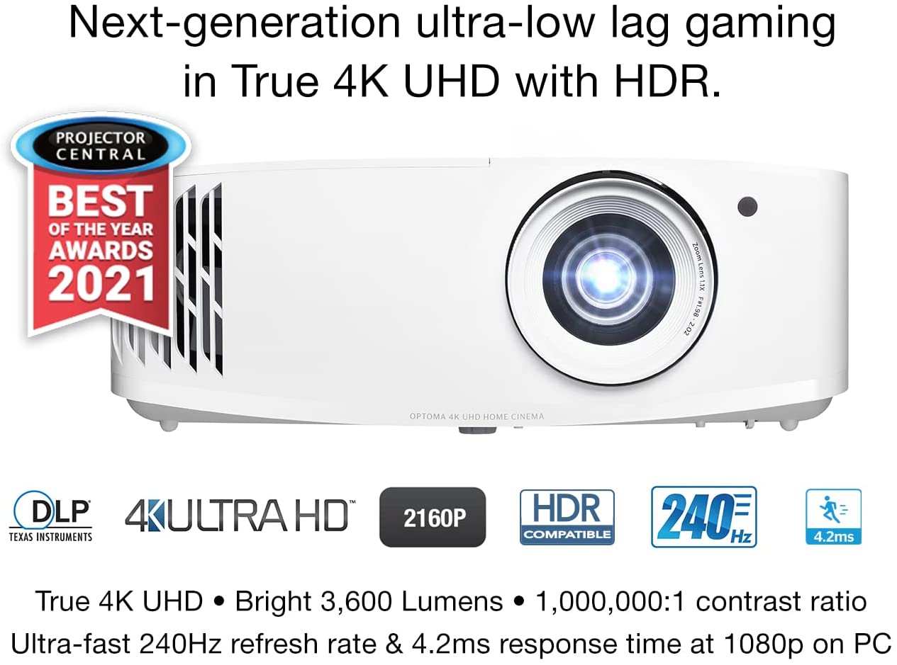 Optoma True 4K UHD Gaming Projector